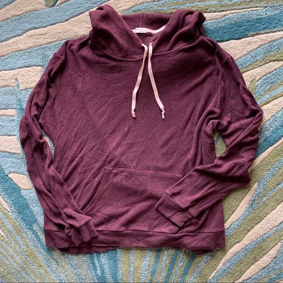 *SOLD* Brandy Melville John Galt Maroon Sweatshirt - Picture 2 of 3